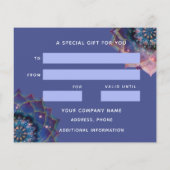 Boho Nebula Mandala, Mystiek Flyer (Achterkant)