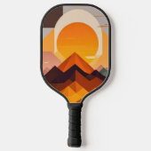 BOHO NEO GEO SUNSET PICKLEBALL PADDLE (Achterkant)