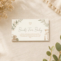 Boho Nesting Party Boeken voor Baby Kaart