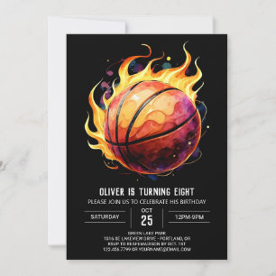 Boho Net Gelukkige Basketbal Verjaardag Kaart