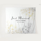 Boho net getrouwd bruiloft feestdecoratie wandkleed (Voorkant (horizontaal))