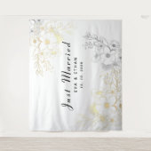 Boho net getrouwd bruiloft feestdecoratie wandkleed (Voorkant)