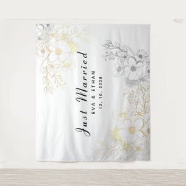 Boho net getrouwd bruiloft feestdecoratie wandkleed