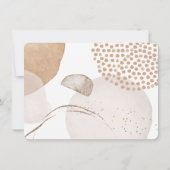 Boho Neutraal Bohemian Beige Tonal Gepersonaliseer Notitiekaartje (Achterkant)