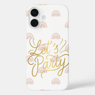 Boho Neutraal Elegante Hoestebehuizing laten we iPhone 16 Hoesje