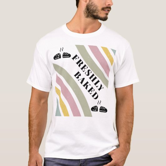 Boho Neutraal Minimale Bak T-Shirt | vers gebakken (Voorkant)