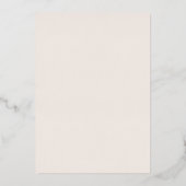 Boho Neutraal Wit Waterverf Wilde Bloem Bruiloft Folie Uitnodiging (Achterkant)