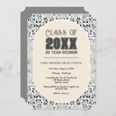 Boho Neutral 20 jaar High School Reunion Kaart (Voorkant / Achterkant)