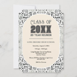  Boho Neutral 20 jaar High School Reunion Kaart