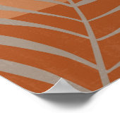 Boho Neutral Abstract Landschap Botanische Wandkun Poster (Hoek)