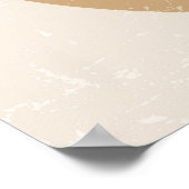 Boho Neutral Abstracte regenbogen en bladeren muur Poster (Hoek)