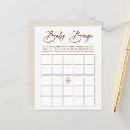 Boho Neutral Baby Bingo Game