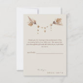 Boho Neutral Baby shower bedankkaart (Voorkant)