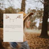 Boho Neutral Baby shower bedankkaart