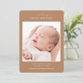 Boho Neutral Beige Waterverf Moderne Aankondiging (Staand voorkant)