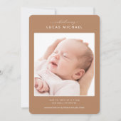 Boho Neutral Beige Waterverf Moderne Aankondiging (Voorkant)
