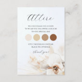 Boho Neutral Bloemen Details Kaart (Achterkant)