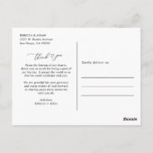 Boho Neutral Blush Simple Weddenschap Foto Harteli Briefkaart (Achterkant)