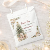 Boho Neutral Christmas Baby shower Bedankzakje (Geknipt)