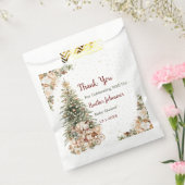 Boho Neutral Christmas Baby shower Bedankzakje (Gezegeld)