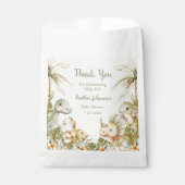 Boho Neutral Dinosaur-Baby shower Bedankzakje (Voorkant)