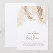 Boho Neutral Ecru Vrijgezellenfeest Kaart (Voorkant / Achterkant)