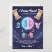 Boho Neutral Gender Reveal Invitation Kaart (Voorkant)