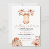 Boho Neutral Herfst Kleding Baby shower Uitnodigin Kaart (Voorkant)