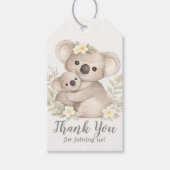 Boho Neutral Koala Baby Shower Cadeaulabel (Voorkant)