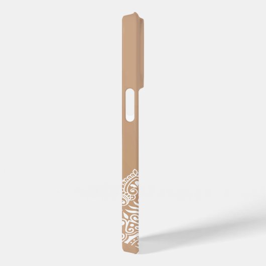 Boho Neutral Mandala Aangepaste Naam Case-Mate iPhone Case (Achterkant / Rechts)