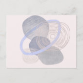 Boho Neutral Organic Shapes Art Post Kaart (Voorkant)