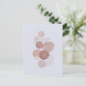 Boho Neutral Organic Shapes Art Post Kaart (Staand voorkant)