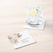 Boho Neutral Pampas Grass Vrijgezellenfeest Kartonnen Onderzetters (Insitu)