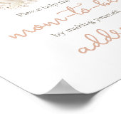 Boho Neutral pompoen Baby shower Envelope Station Poster (Hoek)