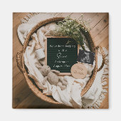 Boho Neutral Pregnancy Announcement keepsake  Magneet (Voorkant)