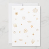 Boho Neutral Pumpkin Baby shower Kaart (Achterkant)