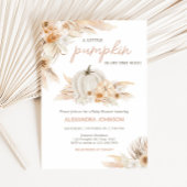 Boho Neutral Pumpkin Baby shower Kaart