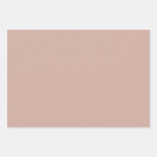 Boho Neutral Solid Color Kerstmis Inpakpapier Vel (Voorkant 2)