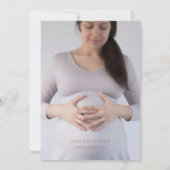 Boho Neutral Wildflower Baby Shower Invitation Kaart (Achterkant)