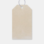 Boho Neutral Wood Block Letters Cadeaulabel (Achterkant)