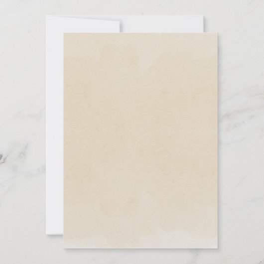 Boho Neutral Wood Block Letters Het is een Girl Sh Kaart (Achterkant)