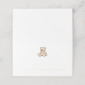 Boho Neutral Wood Block Letters Plaatskaartje (Buitenkant ongevouwen)