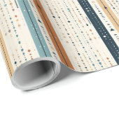 Boho neutrale aardachtige marine roestige pastel b cadeaupapier (Rol Hoek)