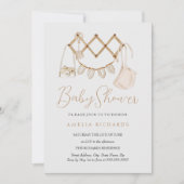 Boho Neutrale Baby Shower Kaart (Voorkant)