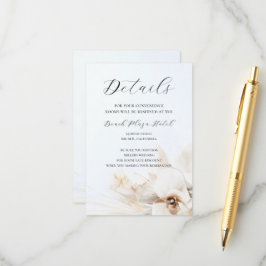 Boho Neutrale Bloemendetails Kaart