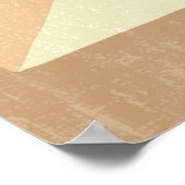 Boho Neutrale en Blauwgroen Kustillustratie Kunst Poster (Hoek)