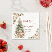 Boho Neutrale Kerst Baby Shower Servet (Insitu)