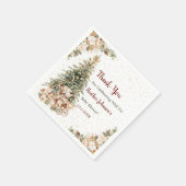 Boho Neutrale Kerst Baby Shower Servet (Hoek)