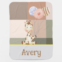 Boho neutrale kleuren giraffe gepersonaliseerde de