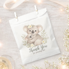 Boho Neutrale Koala Baby Borrel Bedankzakje